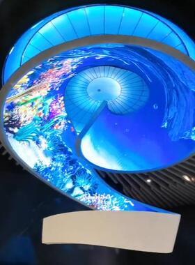 YTE4柔性LED显示屏P.5PP弧形高2清LED软屏酒吧商场球形屏3飘带屏