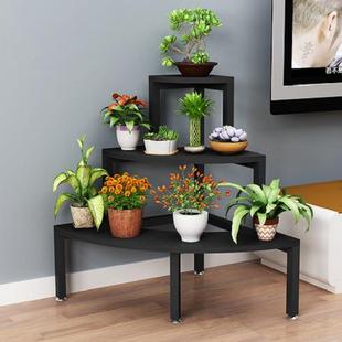 内外转角花架室落地式多无形层阶梯中岛展圆示台网红圆架半形展示