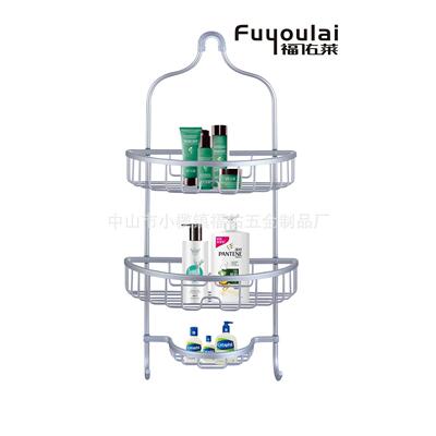 浴铝室11064置物架打孔酒店卫免生间三角架洗太空厕所手间墙面收