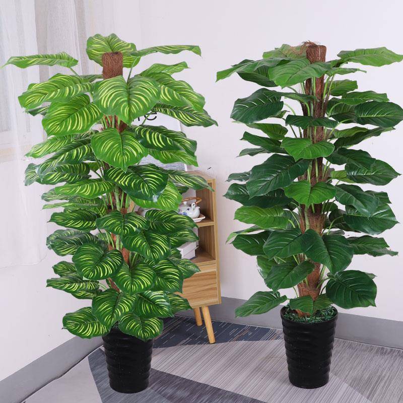 萝假树绿植客室内落地大型植厅物盆景摆叶件F766JS7H大绿假花