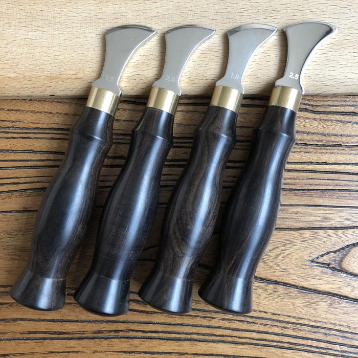 手工皮皮工具具皮匠工具紫2125光檀木边线器革边压线压烫槽压边器