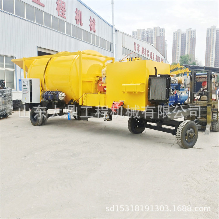 小型牵引式沥青拌合机 道路坑槽修补专用0.2-3方沥青加热拌合机