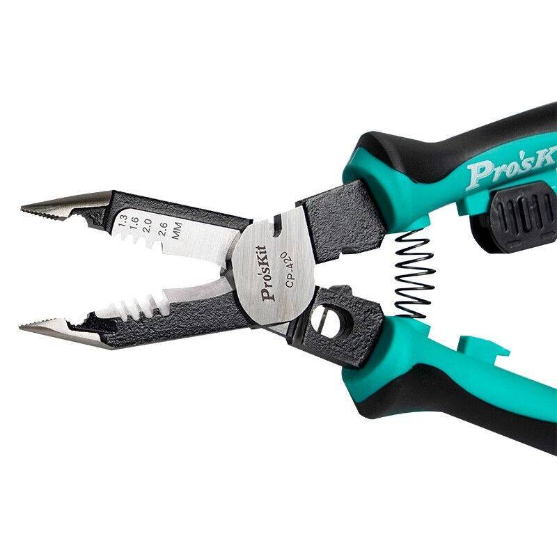 Pro`skit/宝工CP-420 多功能电工钳剪切剥线压接多功能一体尖嘴钳