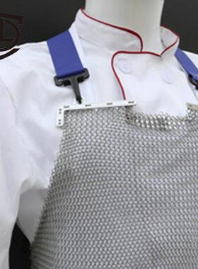 耐磨防切割金属钢丝围裙防电不锈钢背围裙屠宰厂OXB用带围锯裙