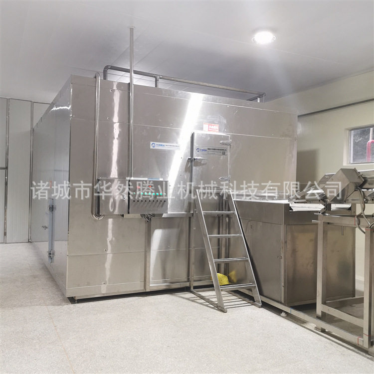 油条速冻机华然SSD-500龙虾尾冷冻机器树莓速冻流水线 包子单冻机