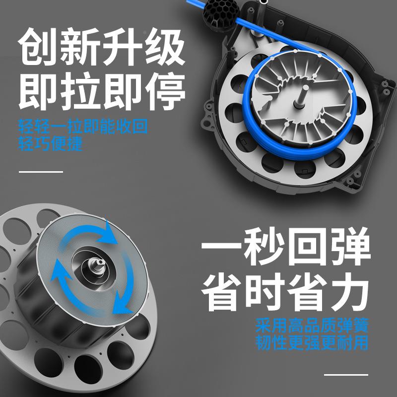 盛车牌卷管器-0气鼓动自动伸卷管器汽鼓夹砂管气缩管风管卷线器洗