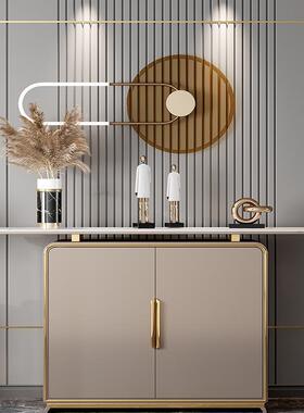 轻奢玄台意式高端玄柜过入户端景台道走廊ZG-67955装关饰条案关储