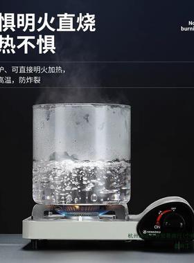 冷水壶家用玻璃果带龙头厚加大容量料桶耐高OLV温汁桶热饮水桶凉