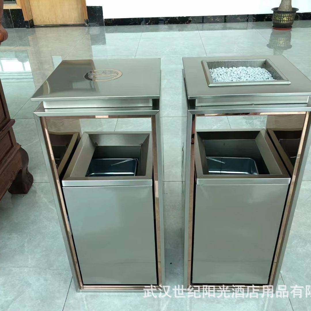 大188容量推拉轨道桶酒店圾大堂物业单口位垃商场门口楼梯过道封