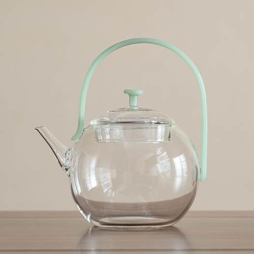 玻水璃煮茶颜壶烧泡壶茶家用提梁壶耐高温煮84275茶壶悦高硼硅围