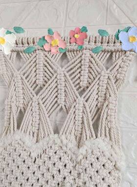 新品市家波上01285西米亚风编织挂毯居日用壁挂