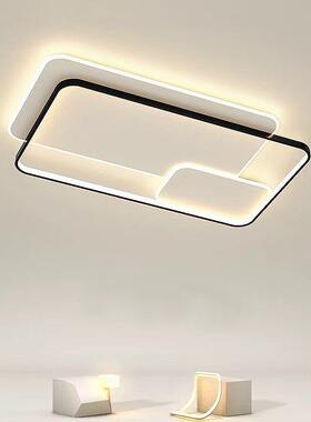 中山灯简具吸室顶OJC长灯家用现代约客厅灯方形创意网红餐厅房间