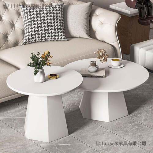 岩板茶小几小户型酒店宾沙发边几角OLL几民宿馆阳台茶几商洽用谈