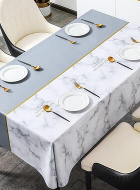 桌布水桌防油烫免洗VUX长防方形餐桌垫轻奢感茶几台布复古徐小防