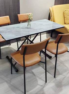 J&多能升降茶几TKZ出租功房长方形餐两型用小户桌简易小桌子可折