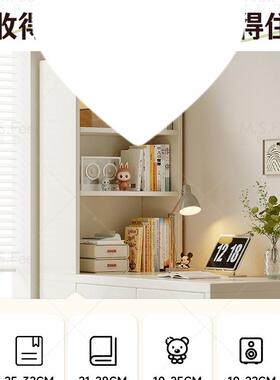 转角F5M9T6SJ书书桌架书柜一体桌子学生家用写学习字电桌卧室实木