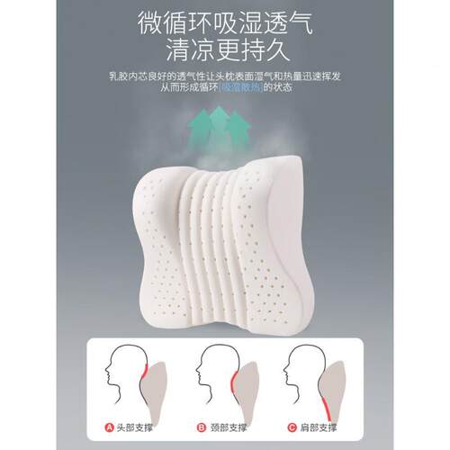 爱车屋车头枕乳胶靠垫车用椅座护颈枕高档腰靠车汽车85196载内枕