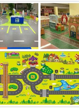 现货胶健教身房IIX塑地地板防静电PVC地胶私地胶儿童体能训练中心