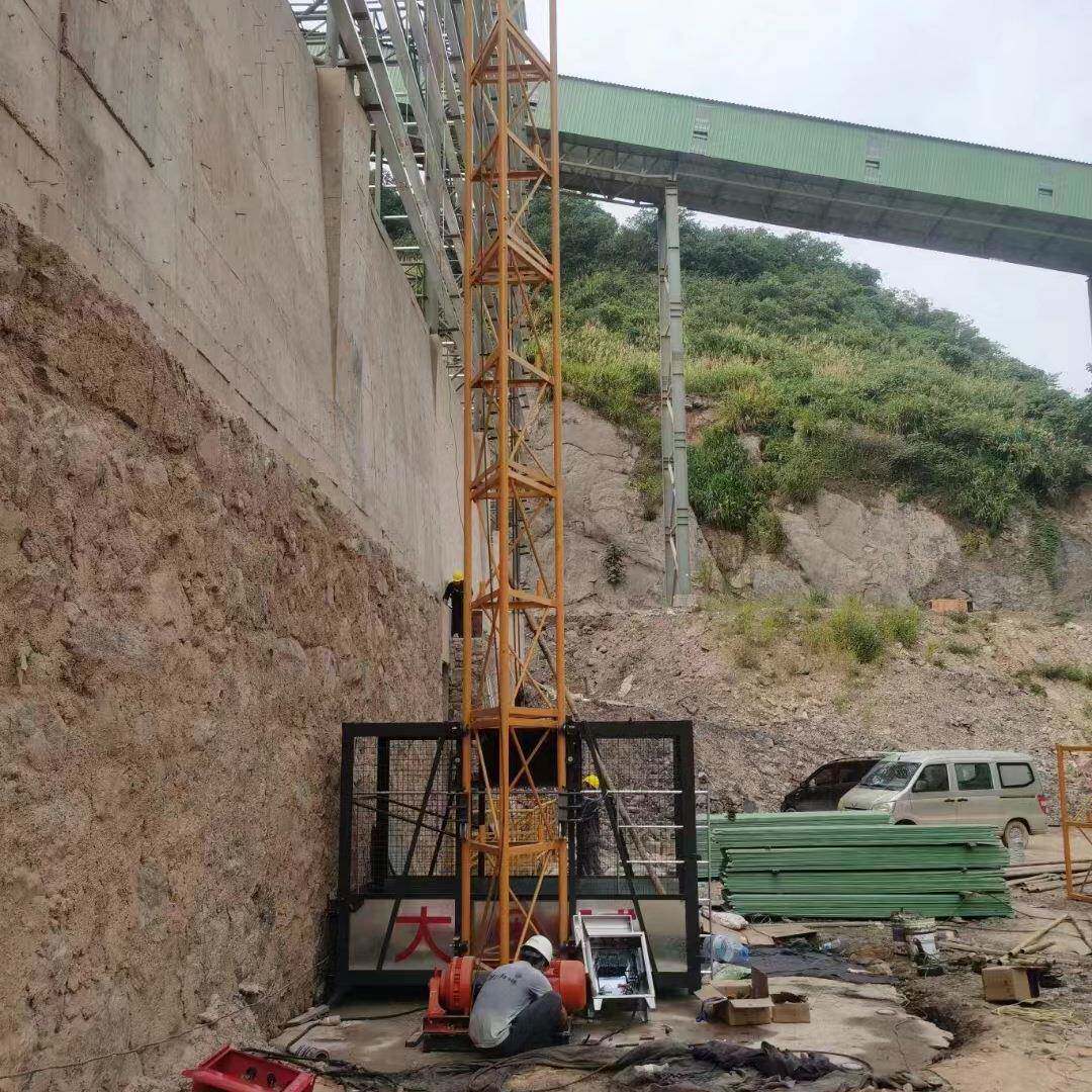 厂家直供料提升机建筑工地物1吊笼SS0型卷扬TBI机升降钢丝绳2物料