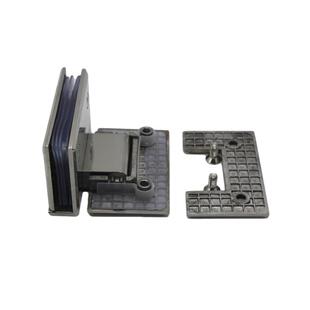 浴实10255室夹配门件玻璃隔断页连接件直角精铸双带格心不锈钢浴