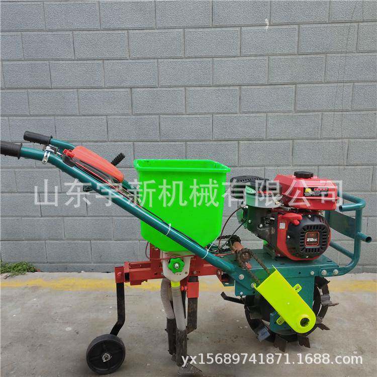 汽油种手播推机双行施VPD肥柴机独轮油8马力追肥机
