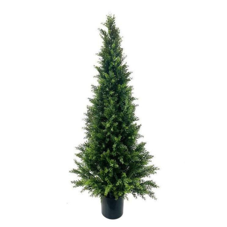 真酒店落地柏装饰室218066外件婚庆摆假松树圣诞树仿柏树盆栽