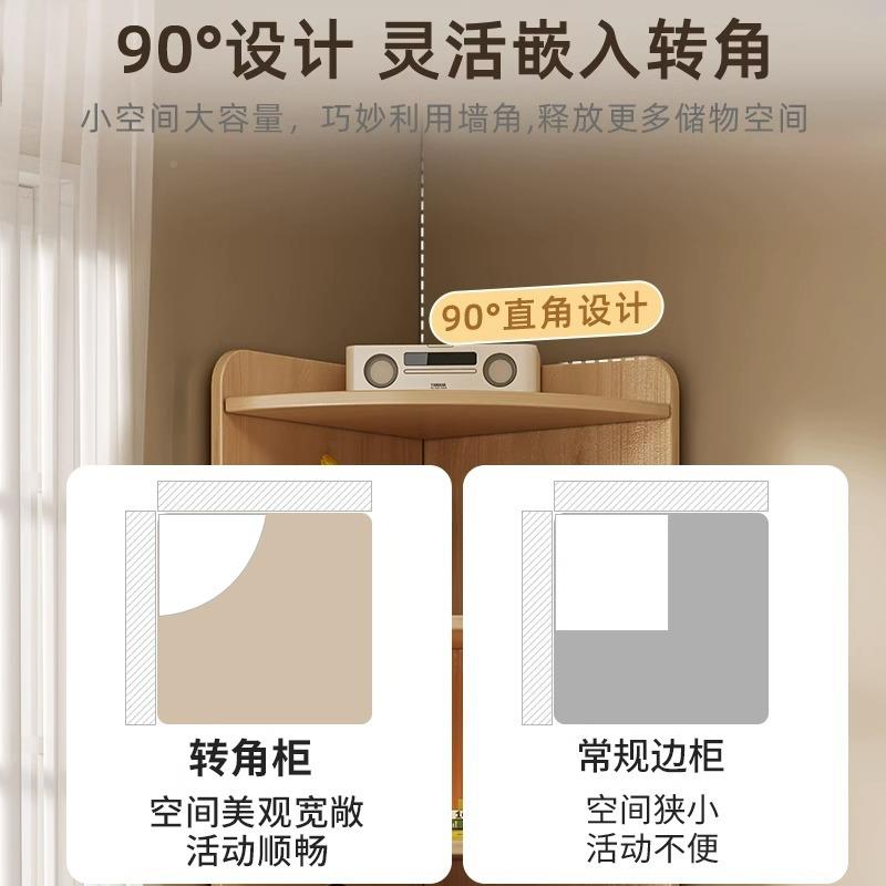厂other家包邮拐角柜转角柜客厅墙角柜三角形多层置架落地纳角收