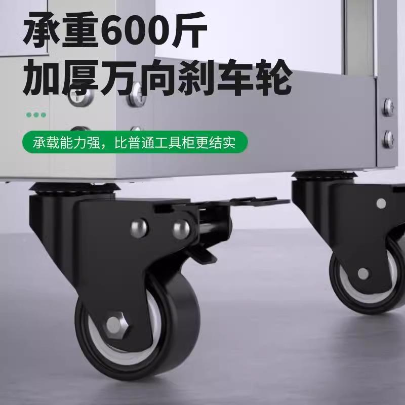 联锈钢保工具车小推车多功汽修三能层维ILY修置物收纳架子层不移