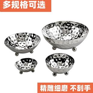 卓晋不锈钢U形锤印水冷果盘小食盘盘寿自助餐ZJ-072司厅冷菜餐