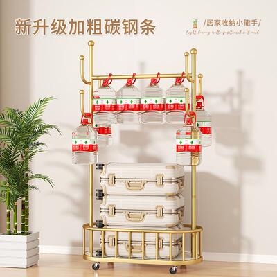 轻可动衣帽IFK架带轮客厅家用衣服收纳简移易卧奢室挂落地收纳衣