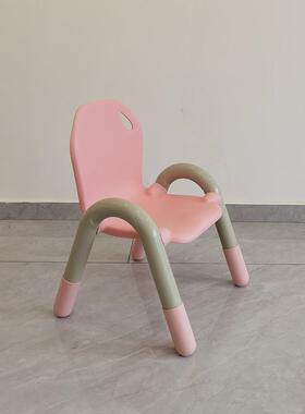 幼儿园椅儿童23661塑料靠背椅早教幼儿凳宝宝加厚防手滑子带扶小