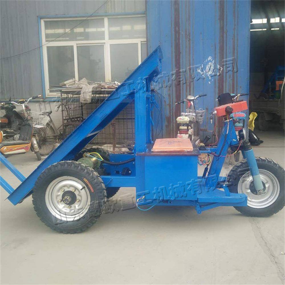 电动座驾三式砖车NOG行式轮窑厂干骑坯拉车手摇自卸平板运输车