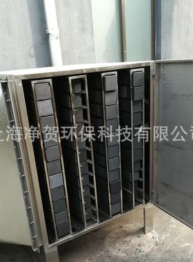 工业废过气保不锈钢活性炭吸附箱净化P安P滤蜂LHU窝废气管道装环