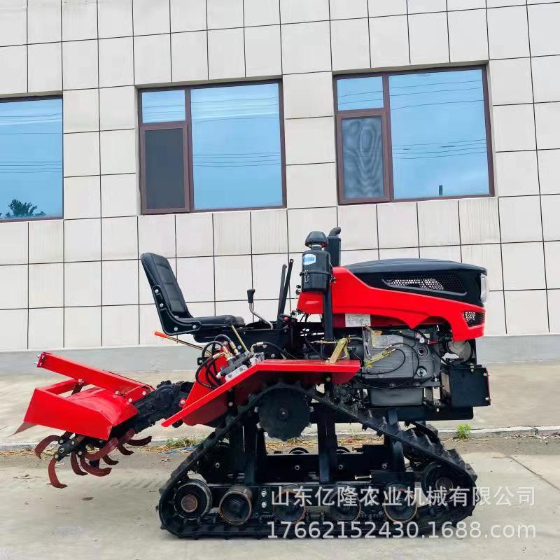 小型农用果园地机乘力KOD坐式耕田耕犁地机5马履带式拖0拉机