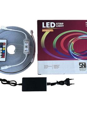 智能调光1声2v幻彩跑马霓套12v5*12虹灯51296灯5米装彩*色可控装