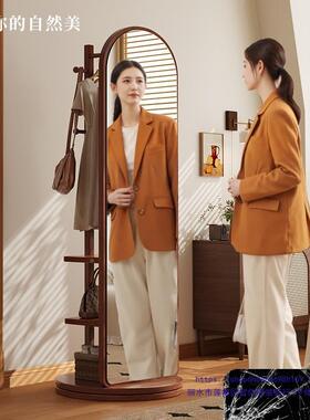全身镜落地镜一用衣帽家架体MD25.16.穿衣镜可旋转动女生卧室大移