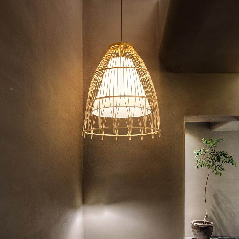 式竹7408编竹艺室吊灯现代简厅中约创意个性日式茶民宿餐吧台竹子,家装灯饰光源,智能吊灯,淘宝优惠券,粉丝福利购,淘宝优惠卷