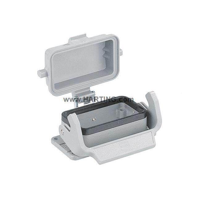 HATING连-接器09R300100303开孔底座HAN-10B-HBMSL-RKQK带盖