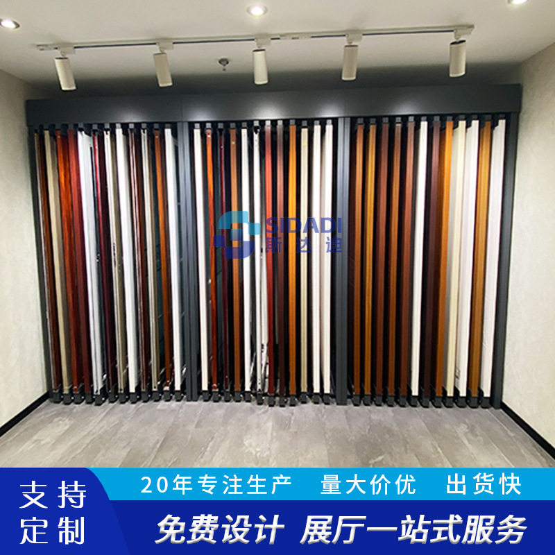 可移动衣柜门生态板展示架