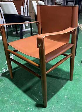 实马鞍椅椅售楼部洽谈区椅子书木椅接Y192待椅设全计师样板间扶手