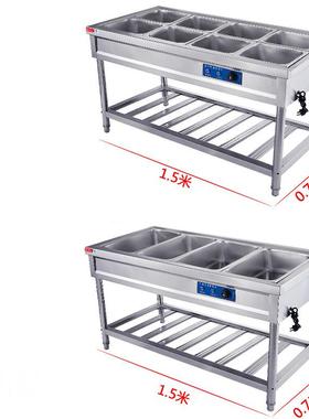 恩典保温饭台商用动控温电加热粥食堂不锈售钢菜快餐自车保FUE温