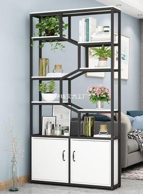 铁艺屏办室隔断物柜置架展示公柜进门玄关书架工业风客厅储YILONG