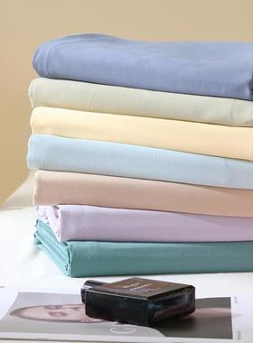 RCAA类母婴级纯棉床单三件套加厚纯全色棉长绒棉单人双床单被单枕