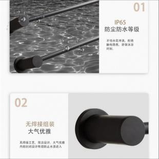 卫毛生间电热巾架智能架炭纤维电加热无品牌/毛巾杆浴巾置物架架