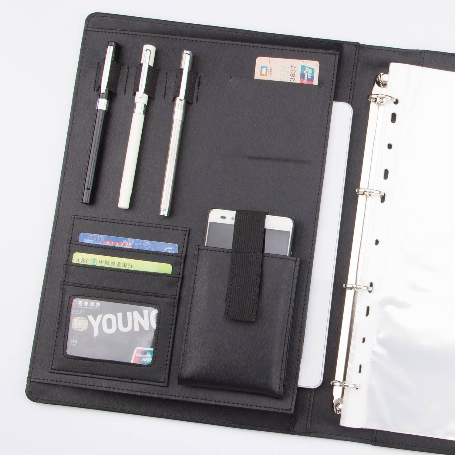 工F9M6TS78A单4多功能销讲经顾理夹谈销售问作谈判夹置业文件夹可