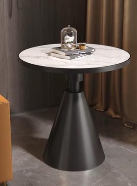 轻奢店岩板边发几简约阳现代客厅54577沙大理石角几酒茶几床头台