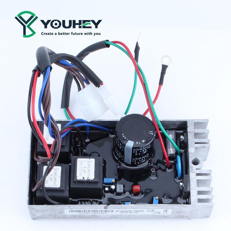 KI3-D配AVR-10S铝壳调压板AVR自动KI-DAVR-电压调节器5开普发电机