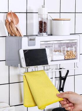 CRC340CRC340FSFS房置调物架调味厨料收纳厨架壁挂料架免打孔具用