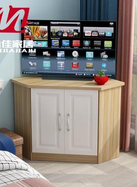 三角柜式老19405置物架墙单柜客厅转电视收纳式拐角矮地角柜弧形m