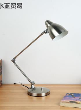 现代简l约长臂折叠叠ed护眼台灯桌学生宿舍卧室书床头折阅读40723